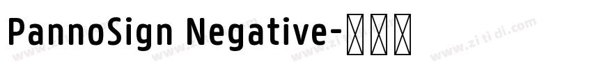 PannoSign Negative字体转换